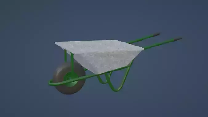 Green wheelbarrow