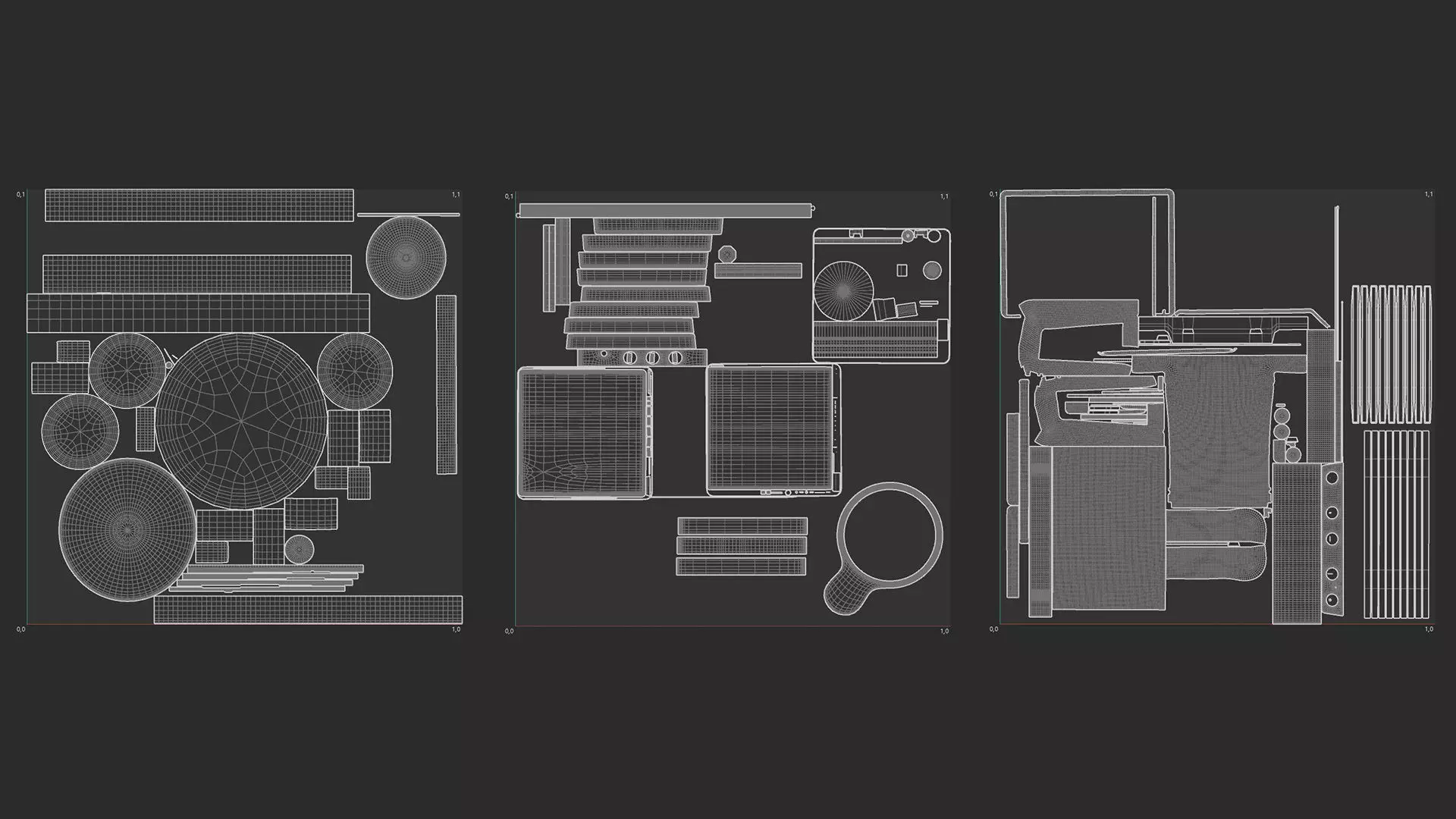 Retro video game console 3D model_14