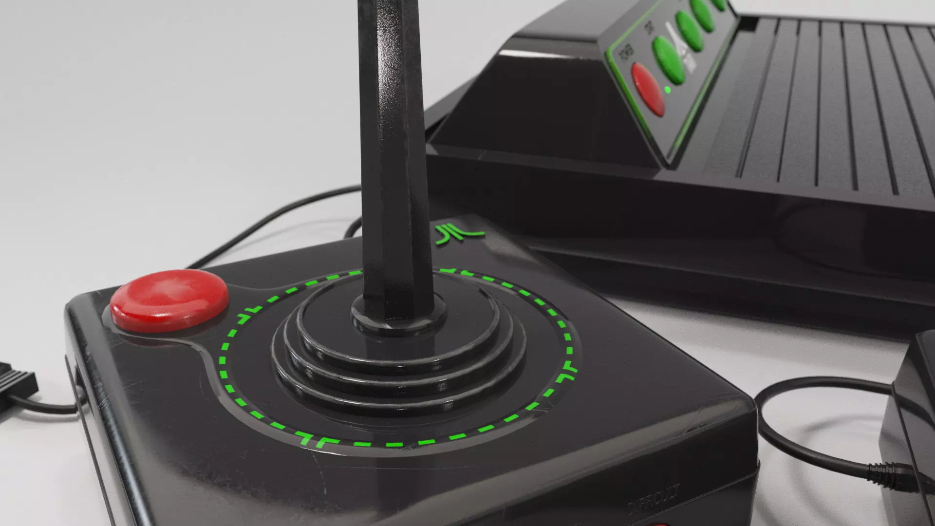Retro video game console 3D model_5