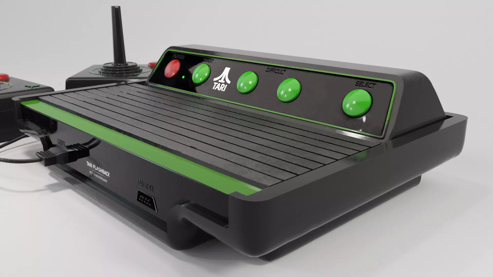 Retro video game console 3D model_3