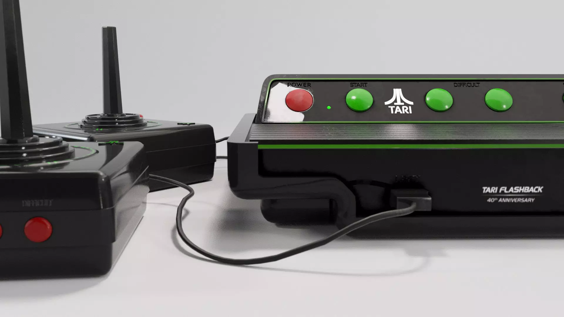 Retro video game console 3D model_2