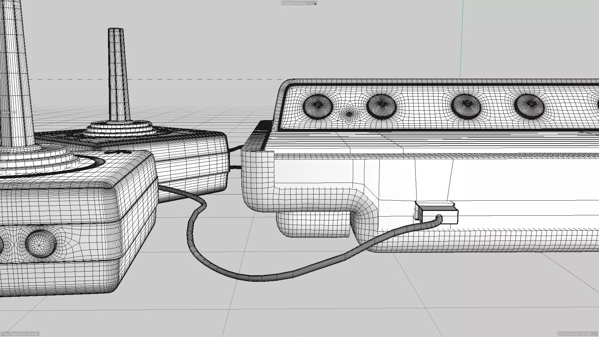 Retro video game console 3D model_9