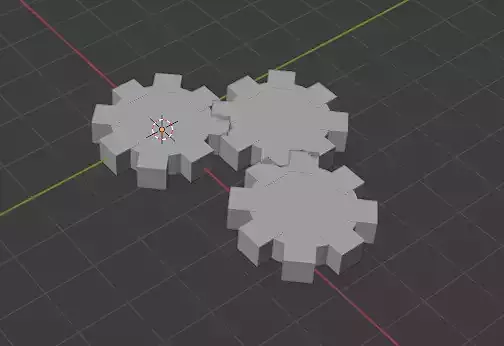 Spinning gears for animation