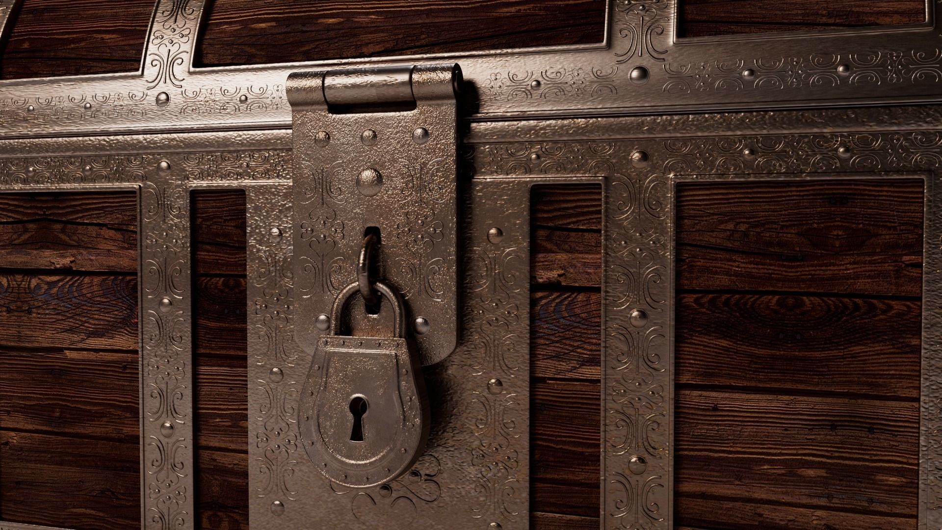 Treasure Chest 3D model_10