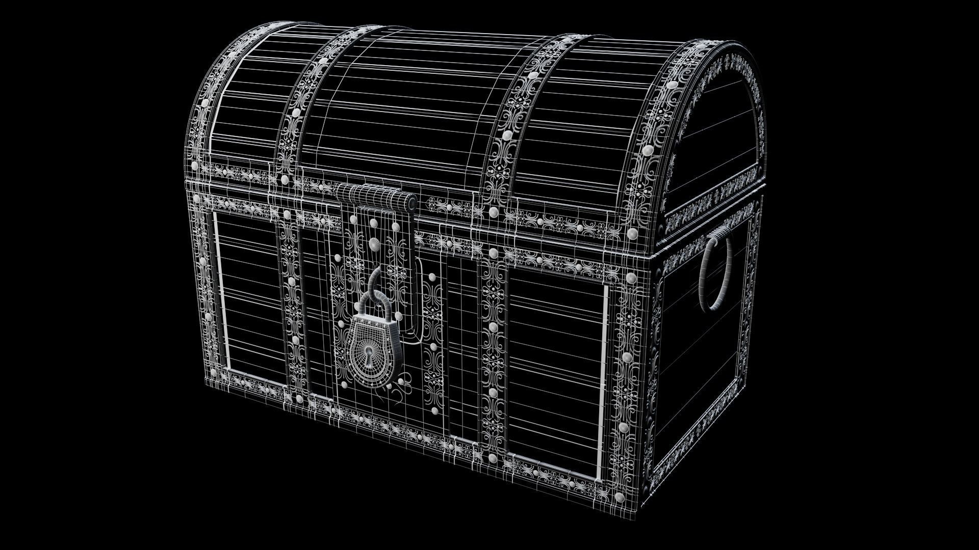 Treasure Chest 3D model_4