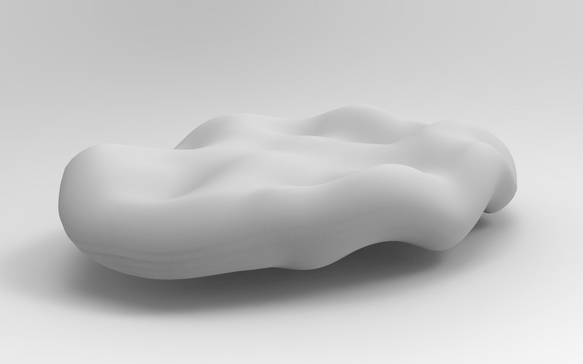Gloh Bench Low-poly 3D model_7