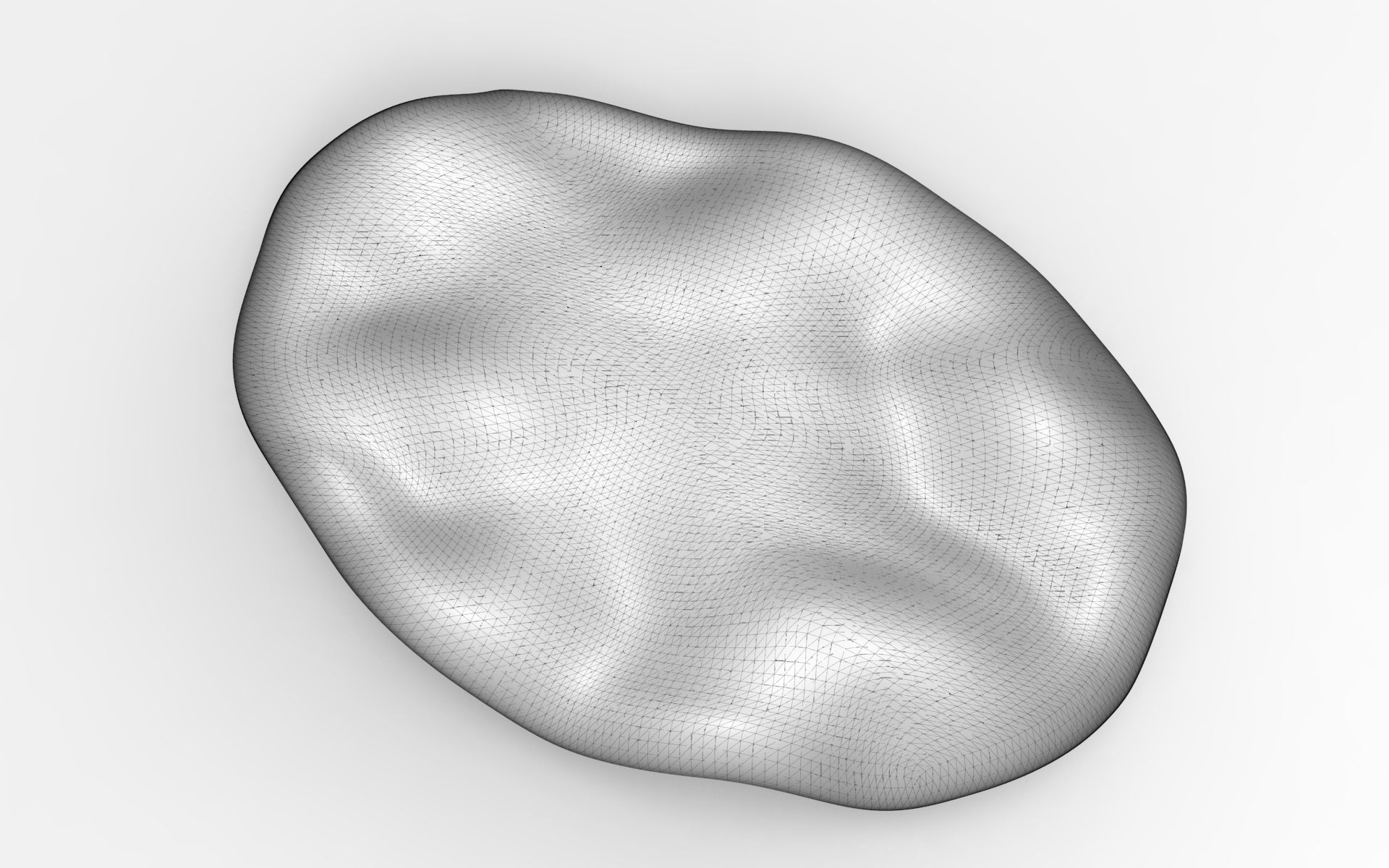 Gloh Bench Low-poly 3D model_6