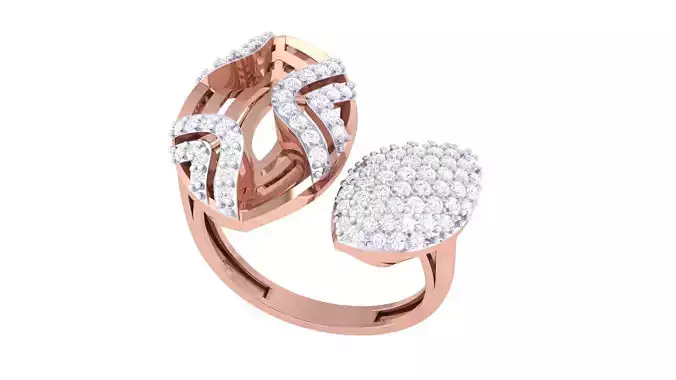High Jewelry Diamond Ring 3dm renders 