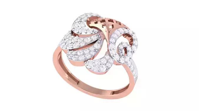 High Jewelry Diamond Ring 3dm renders 