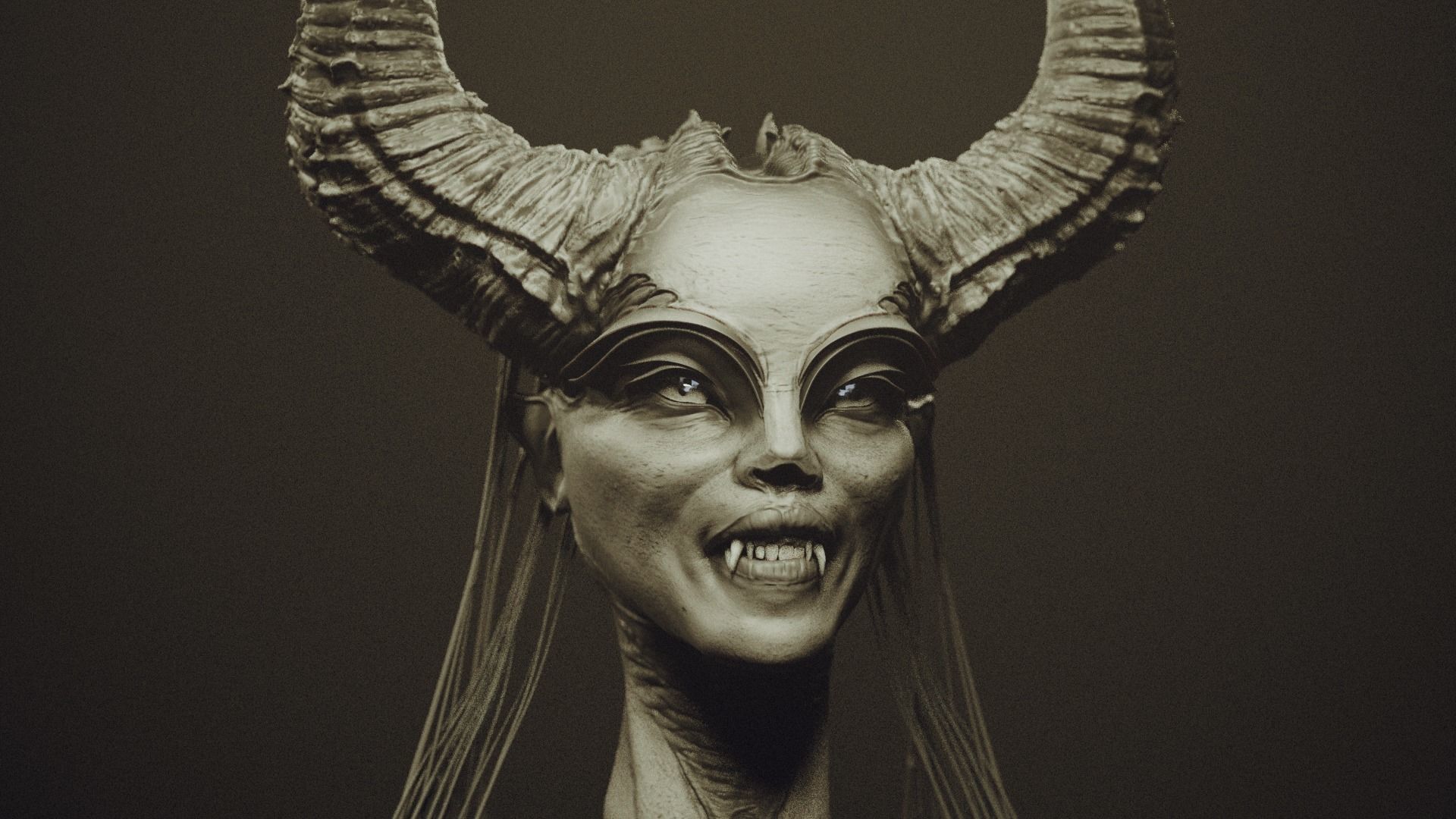 50 DEMONESS HEADS 3D model_31