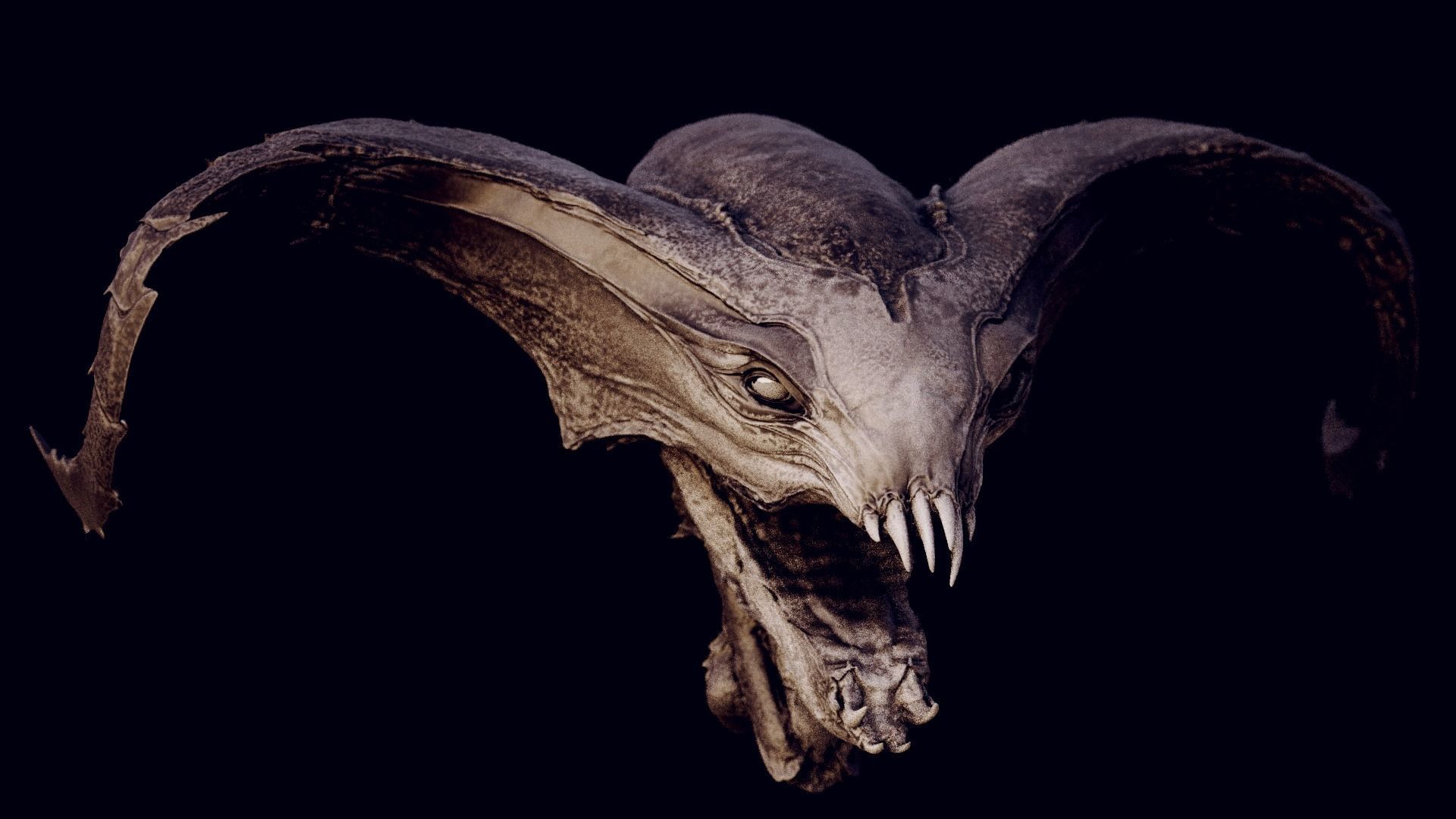 50 DEMONESS HEADS 3D model_66