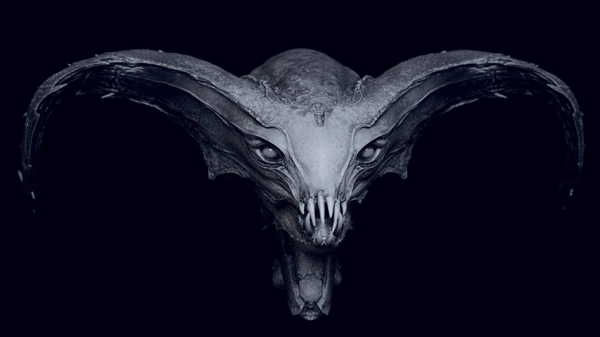 50 DEMONESS HEADS 3D model_64