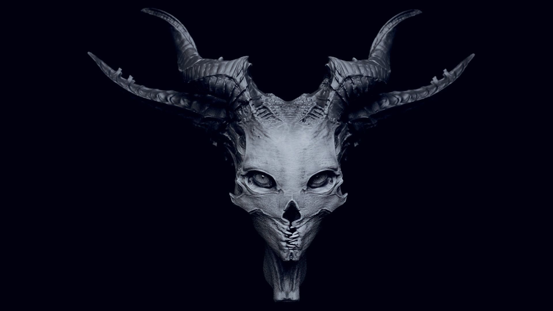 50 DEMONESS HEADS 3D model_62