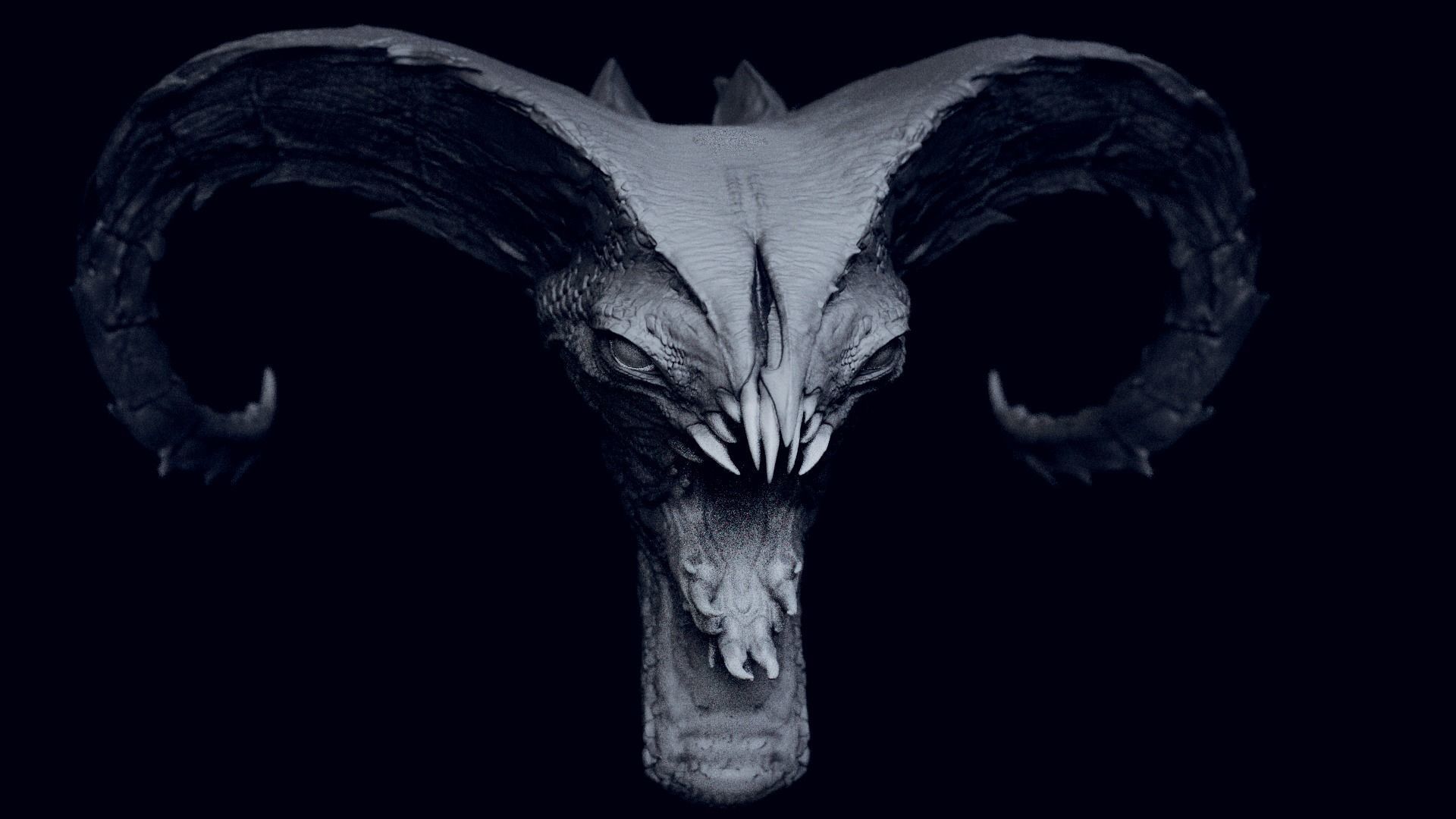 50 DEMONESS HEADS 3D model_83