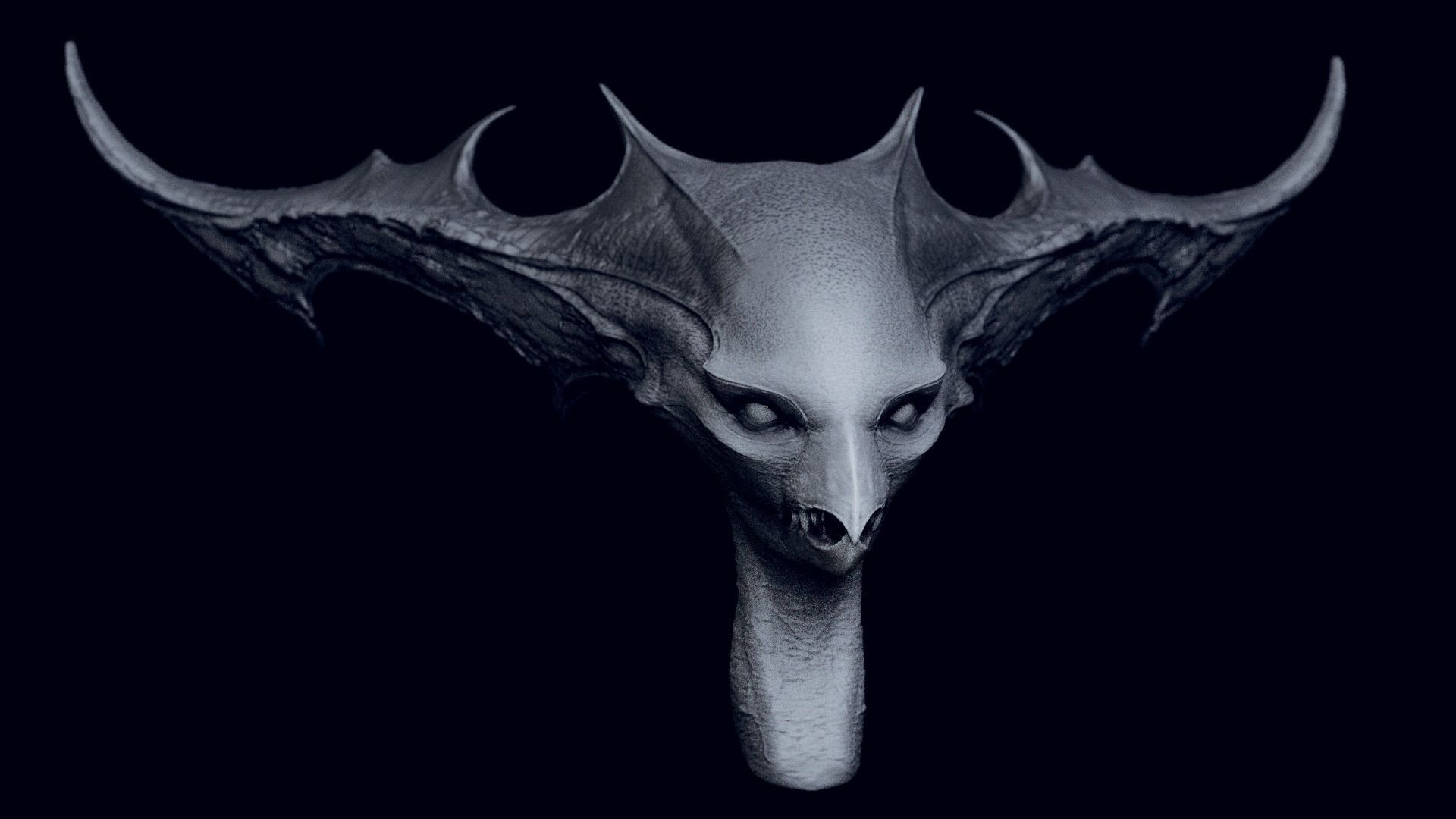 50 DEMONESS HEADS 3D model_80