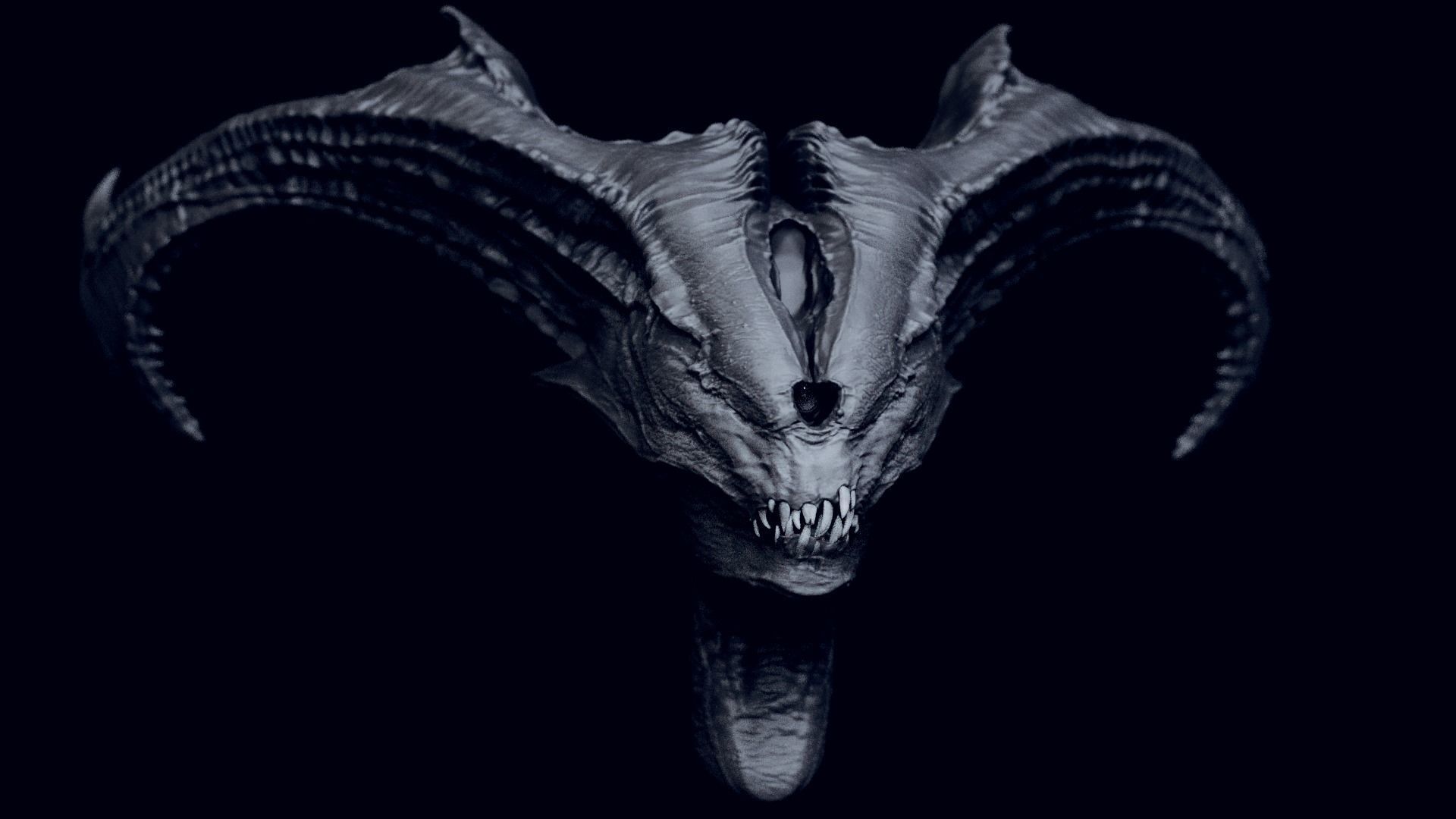 50 DEMONESS HEADS 3D model_86