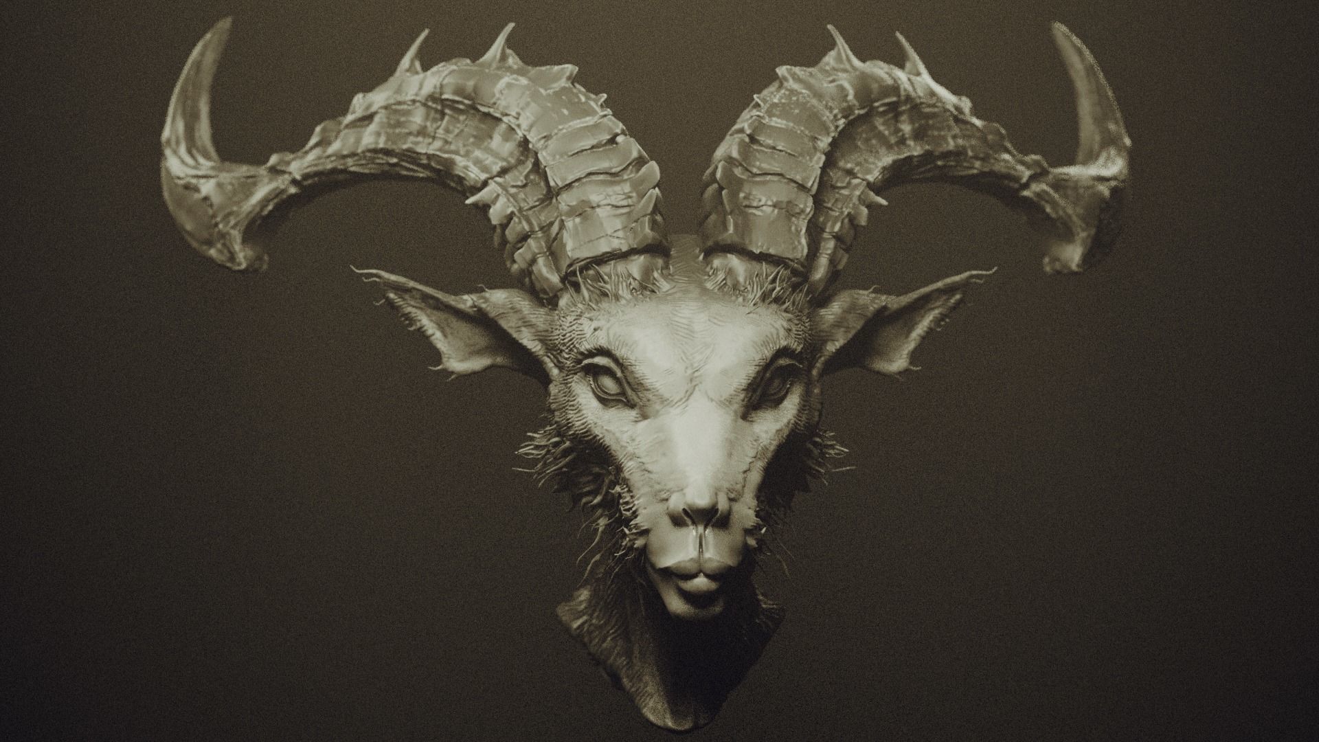 50 DEMONESS HEADS 3D model_19