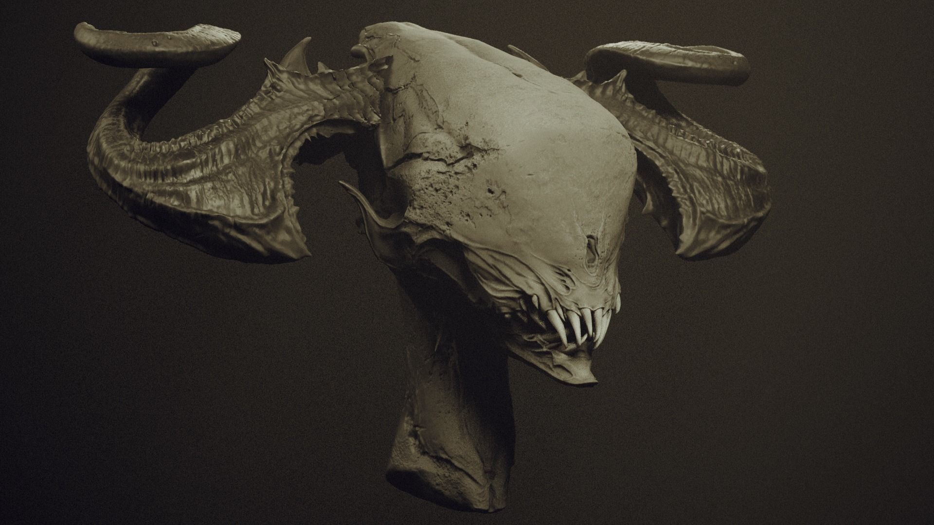 50 DEMONESS HEADS 3D model_90