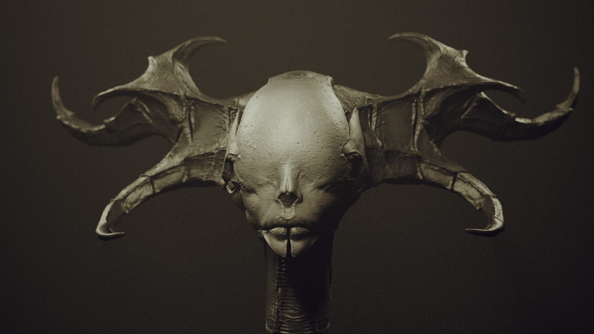 50 DEMONESS HEADS 3D model_77
