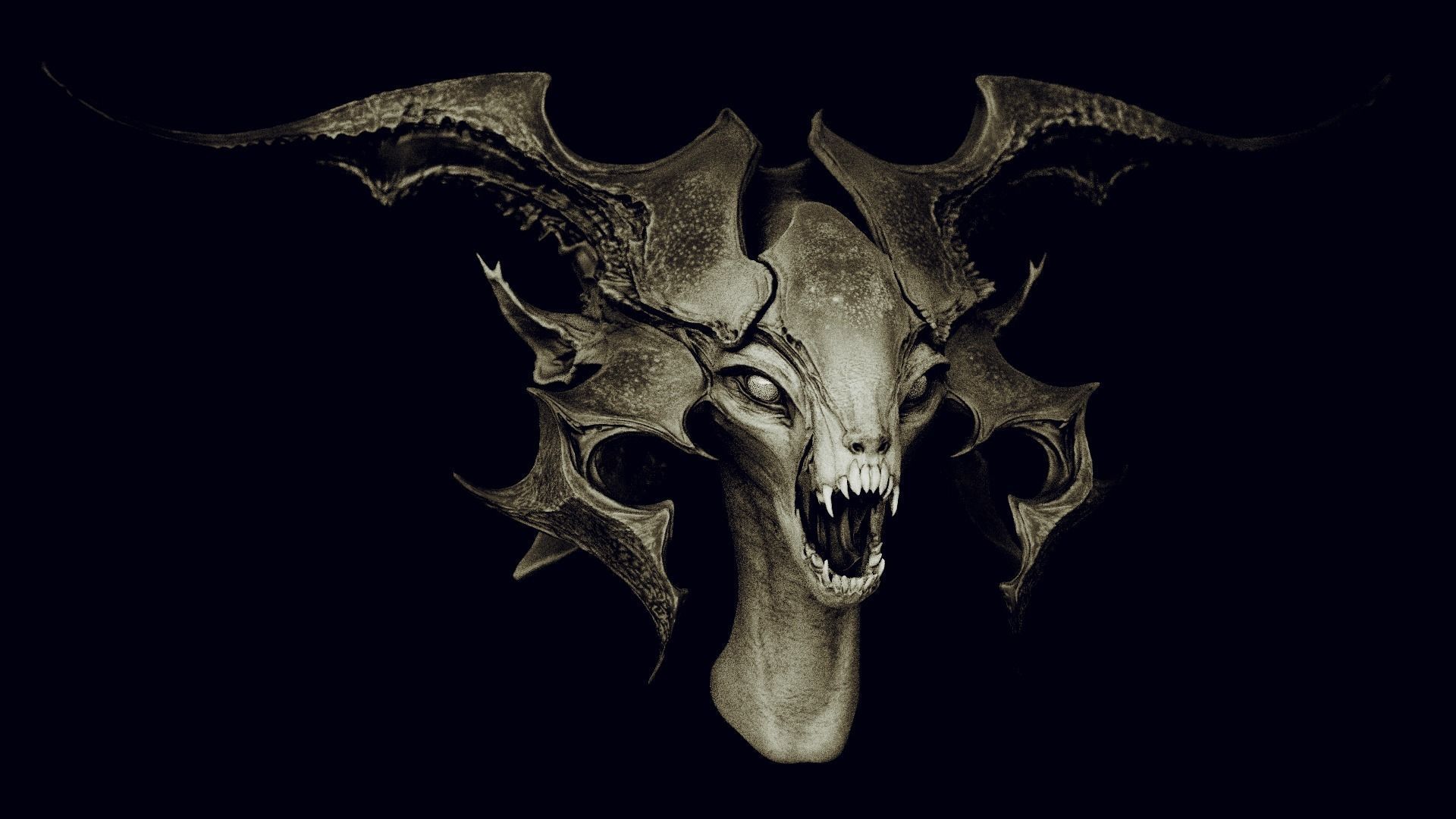 50 DEMONESS HEADS 3D model_42