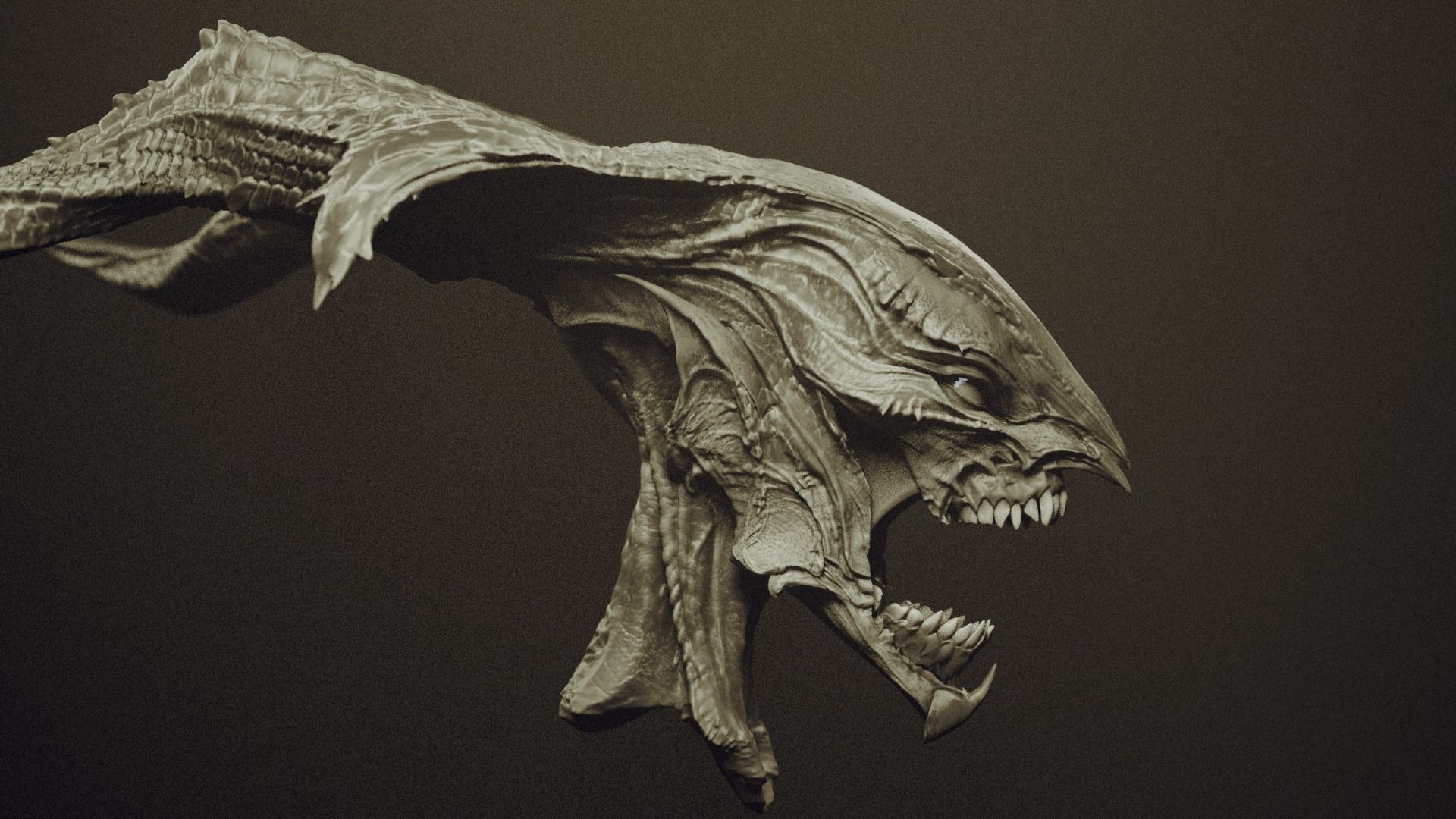 50 DEMONESS HEADS 3D model_35