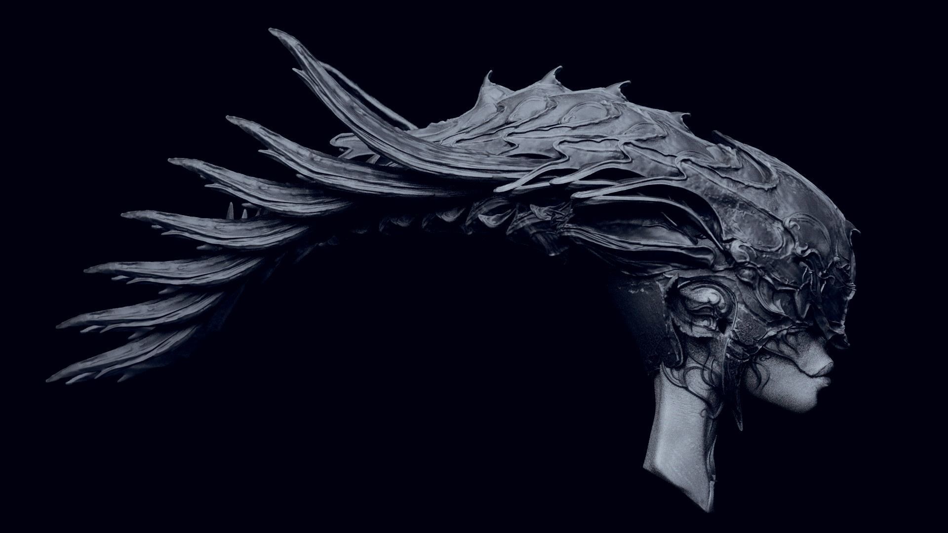 50 DEMONESS HEADS 3D model_16