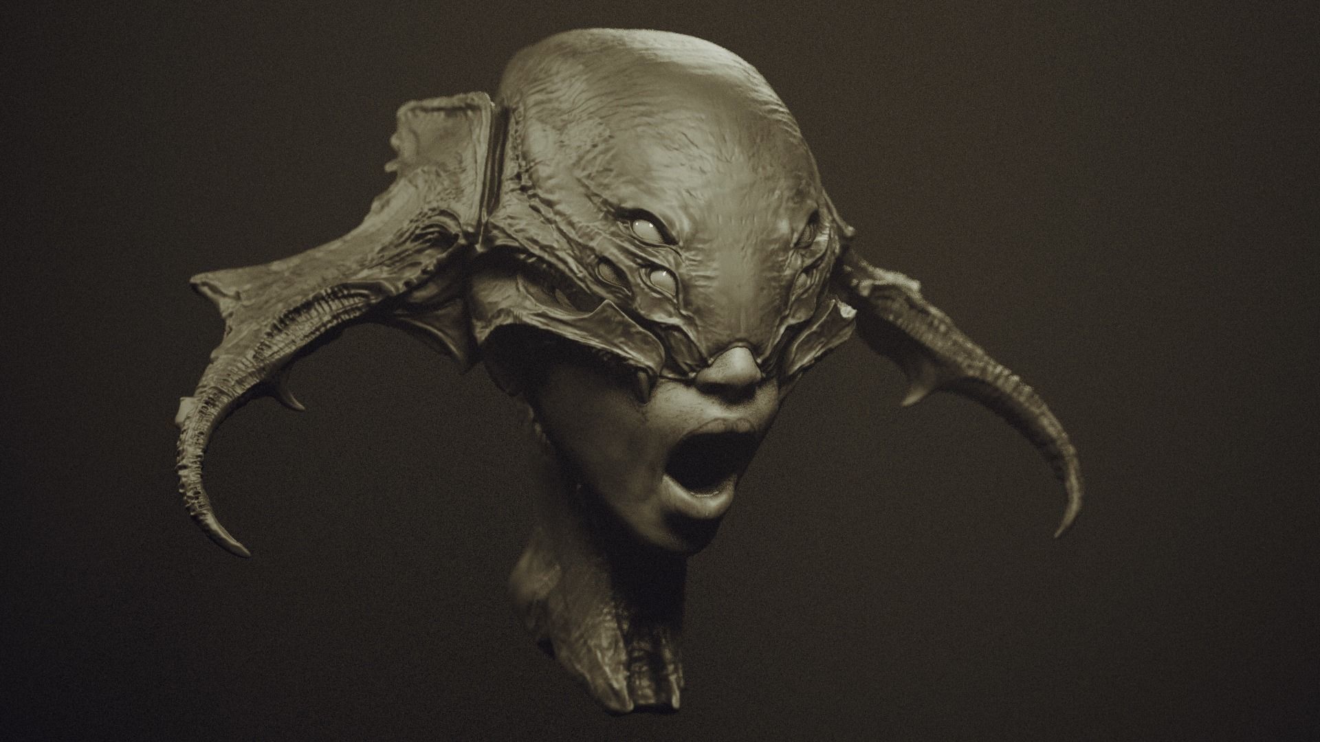 50 DEMONESS HEADS 3D model_73