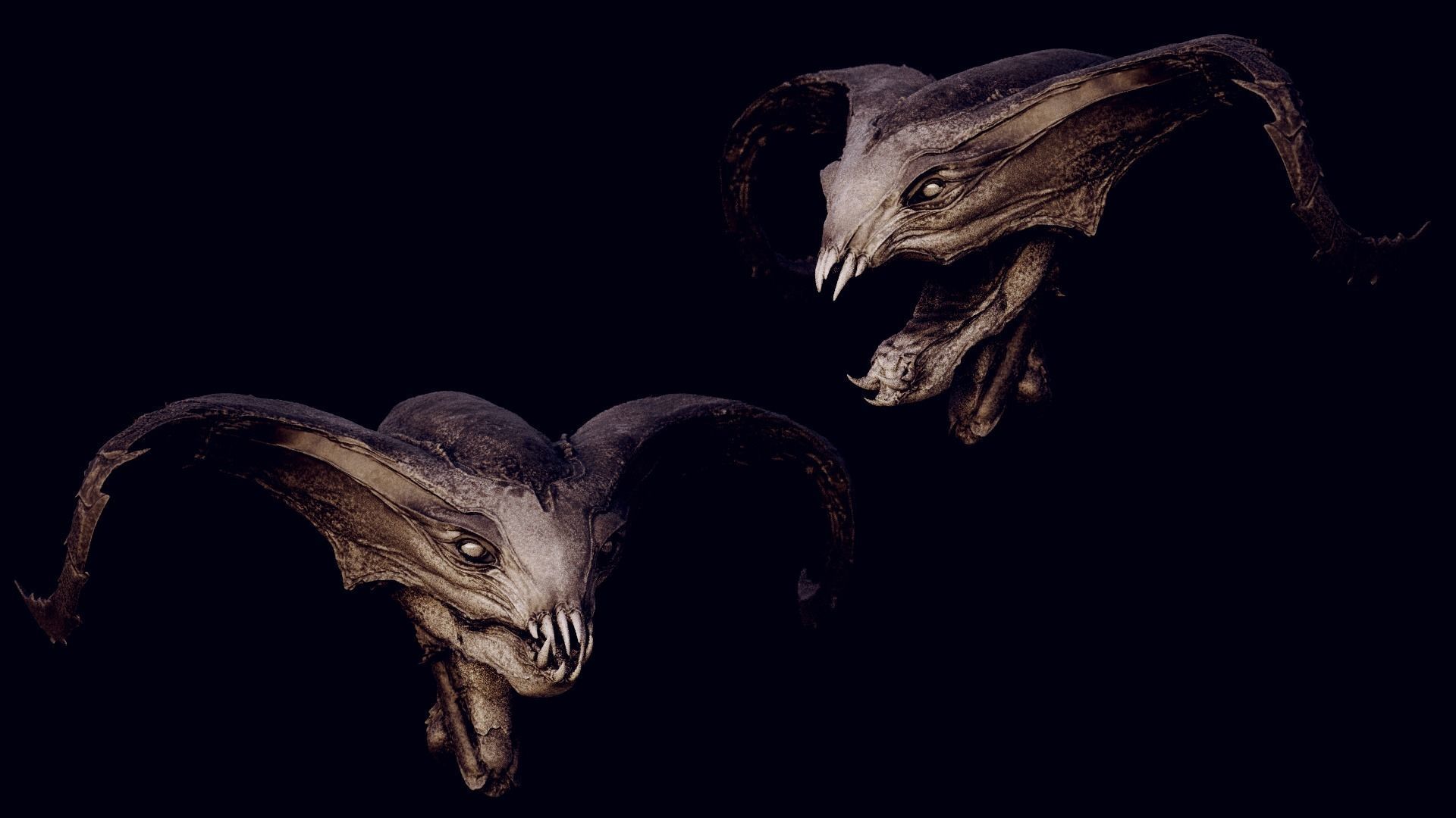 50 DEMONESS HEADS 3D model_65