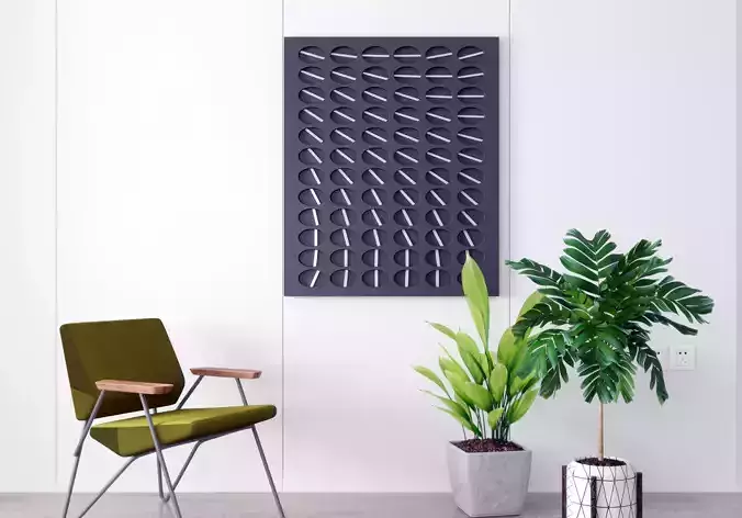 decoration wall Modern pendant 3D model