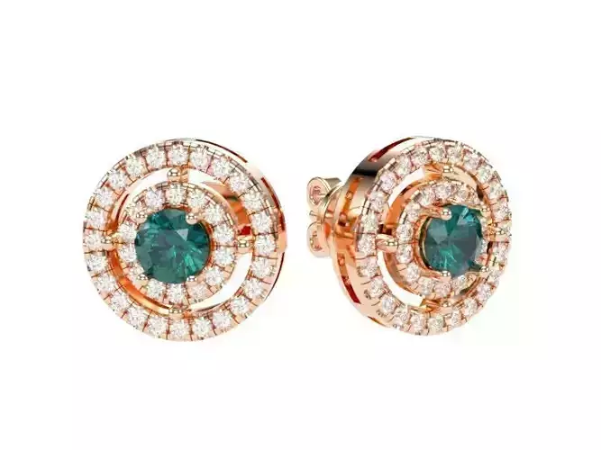 Women Stud Earrings Rose Gold AN-2308-079