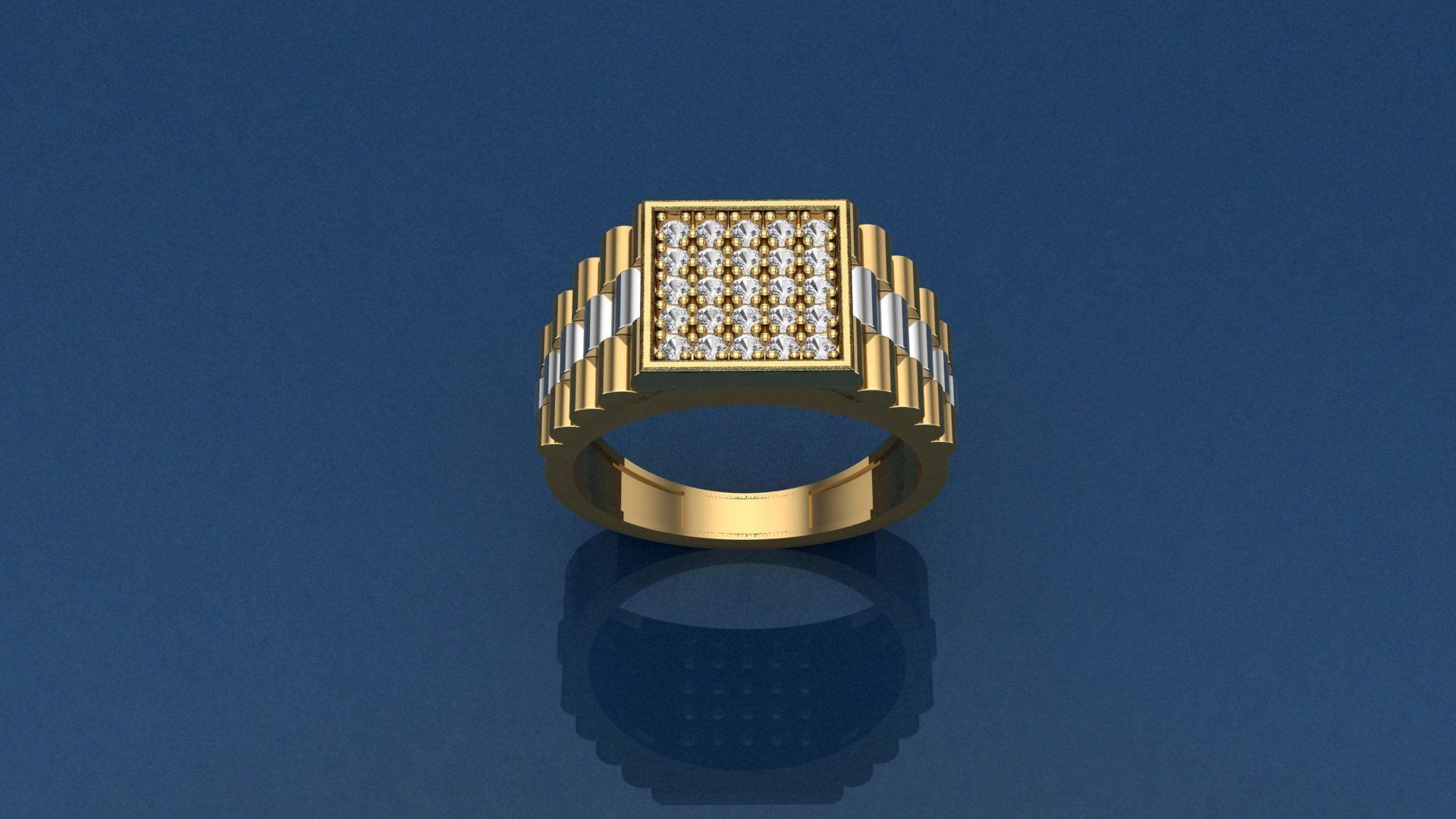 man ring designs 3D print model_6
