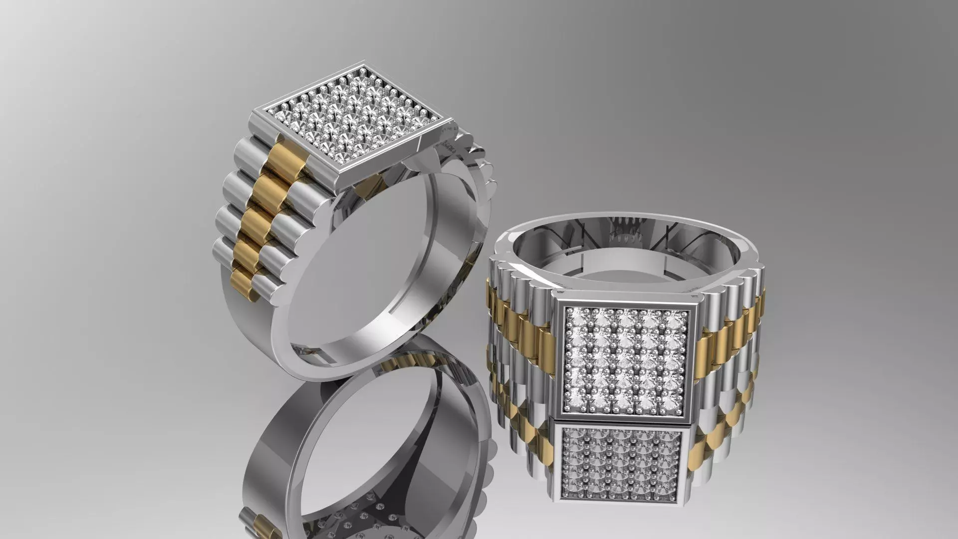 man ring designs 3D print model_0