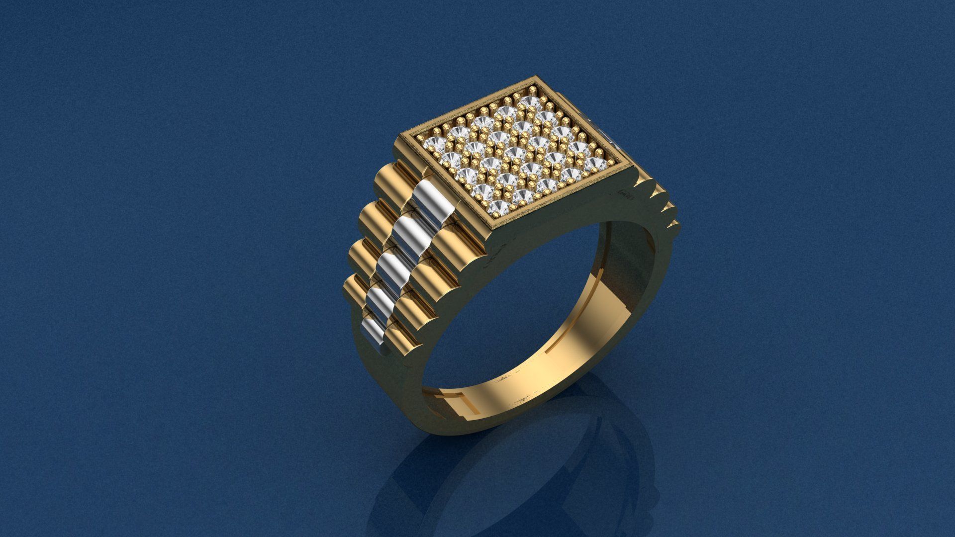 man ring designs 3D print model_5