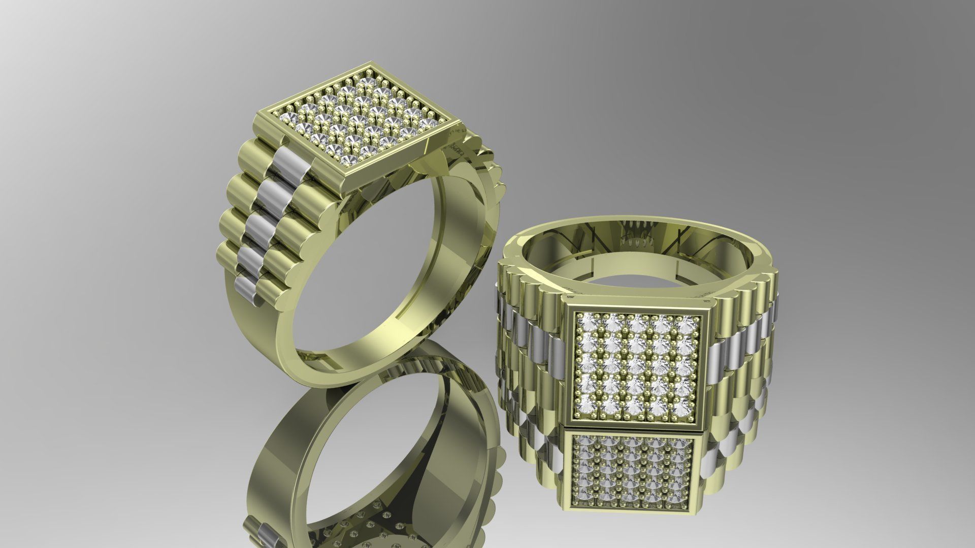 man ring designs 3D print model_1