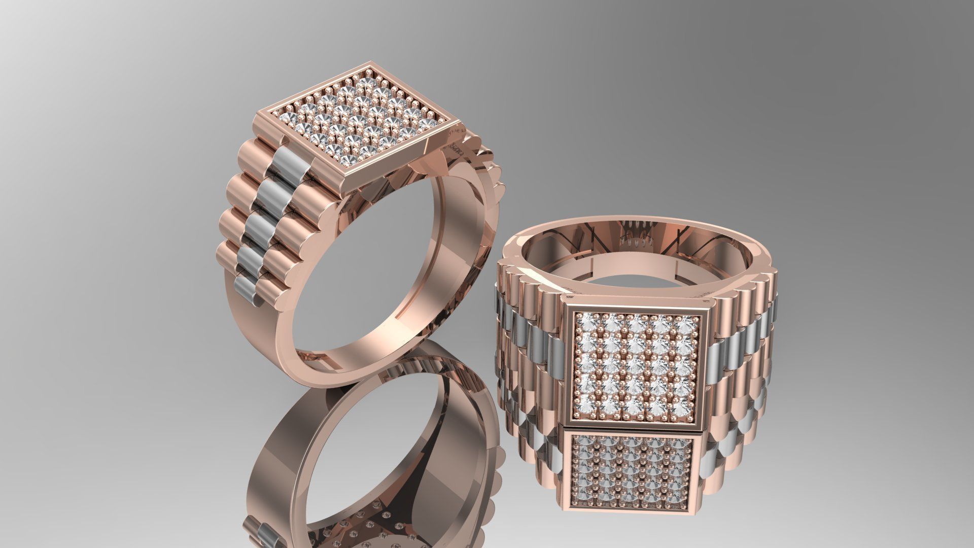 man ring designs 3D print model_2