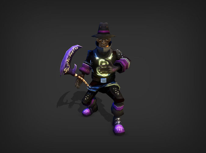Shadow Priest Model Low-poly 3D model