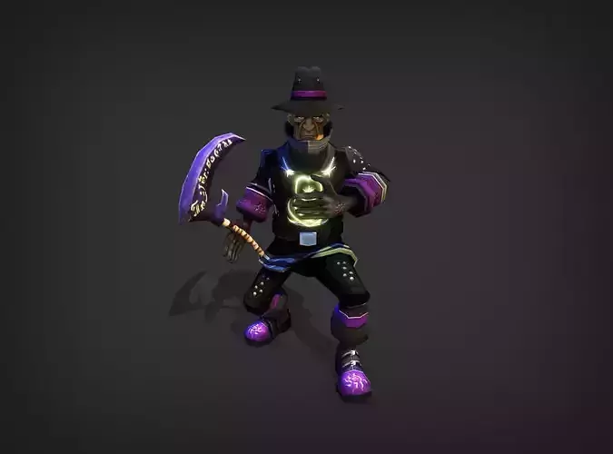 Shadow Priest Model Low-poly 3D model