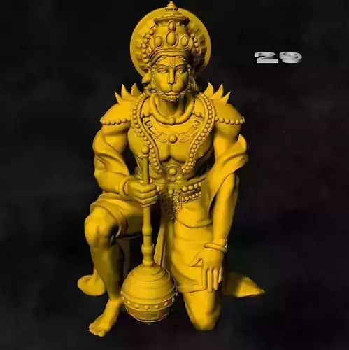 hanuman god  locket gold silver pendent 