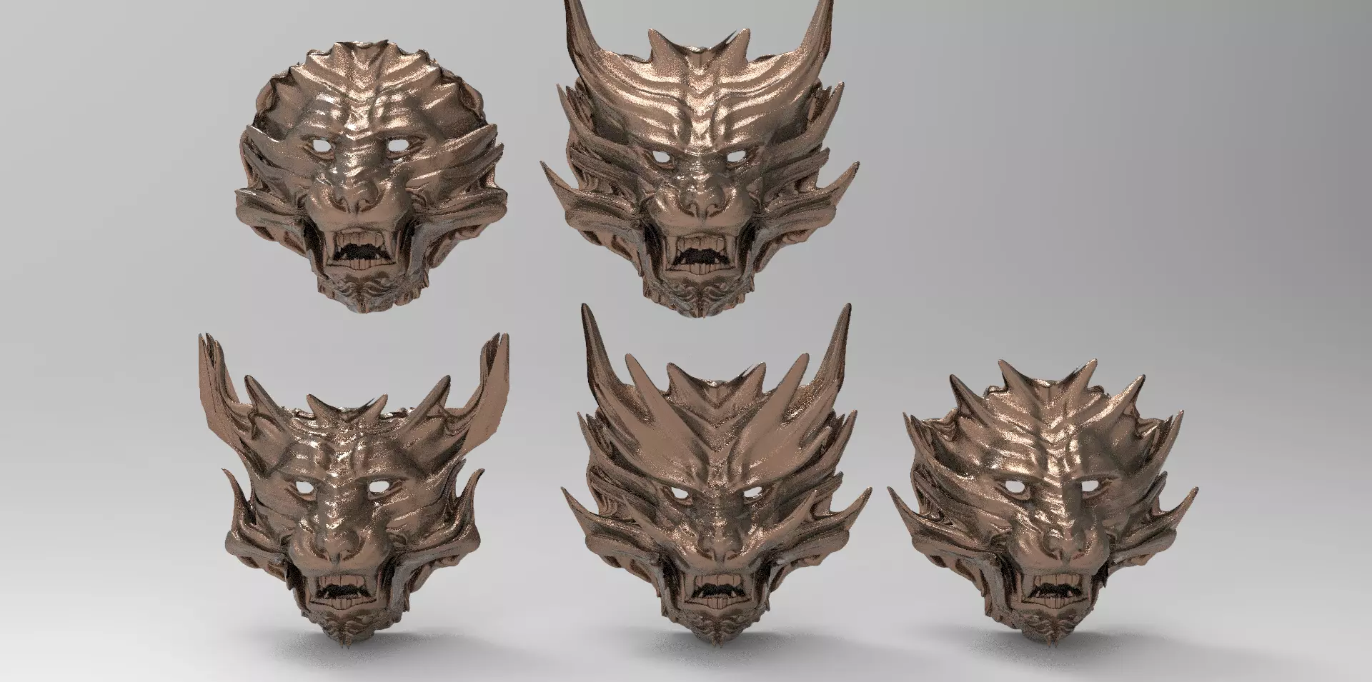 Jaguar Mask collection 1  3D model_0