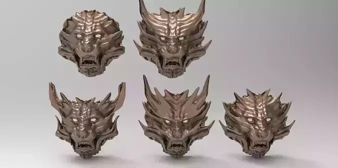 Jaguar Mask collection 1  3D model
