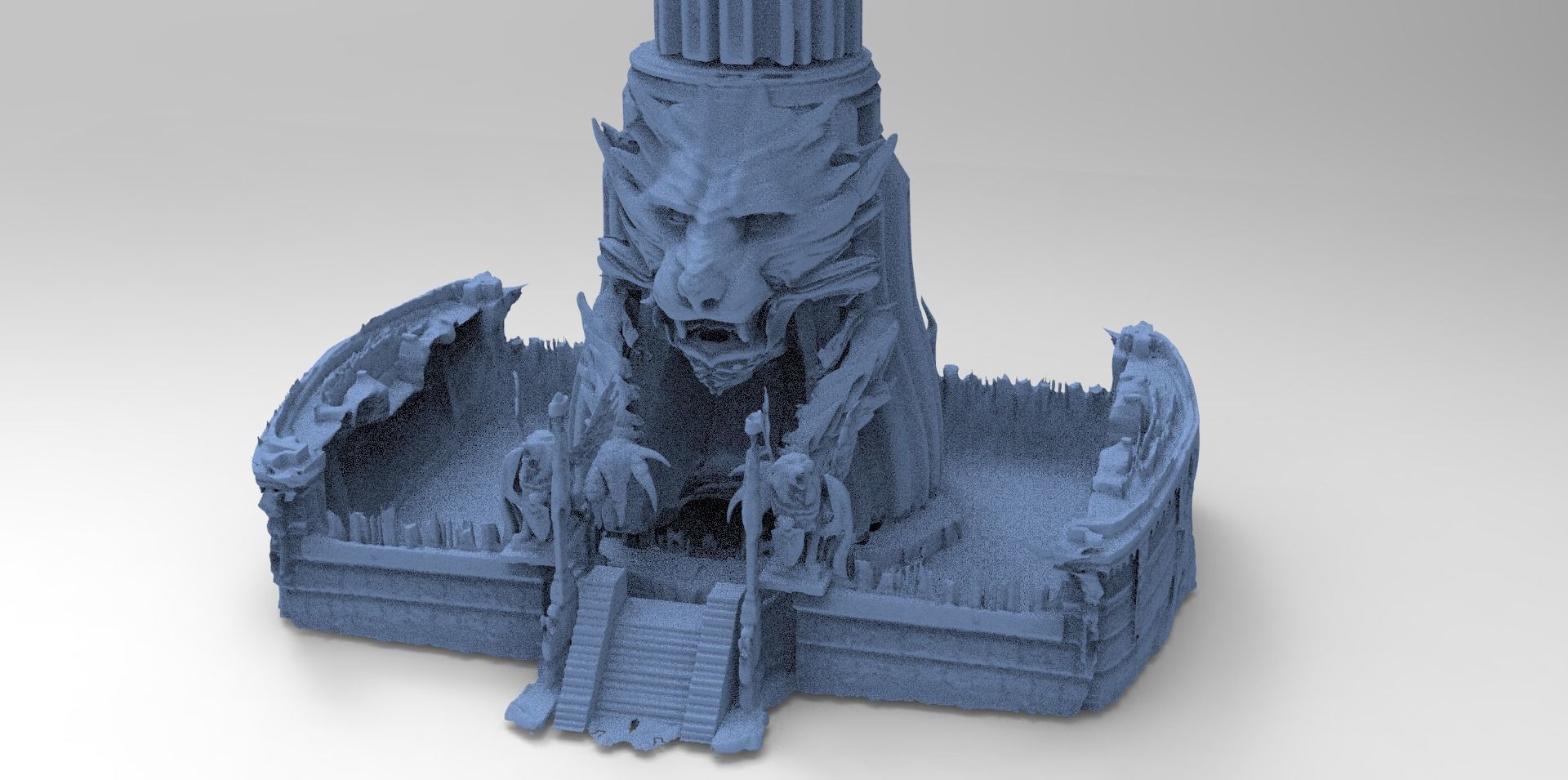 Jaguar Tower Monument 1  3D model_1