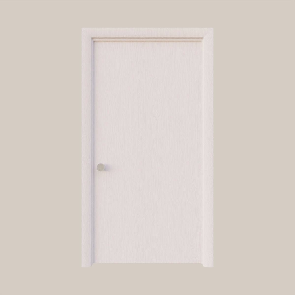 Basic Interior Door Low-poly 3D model_2