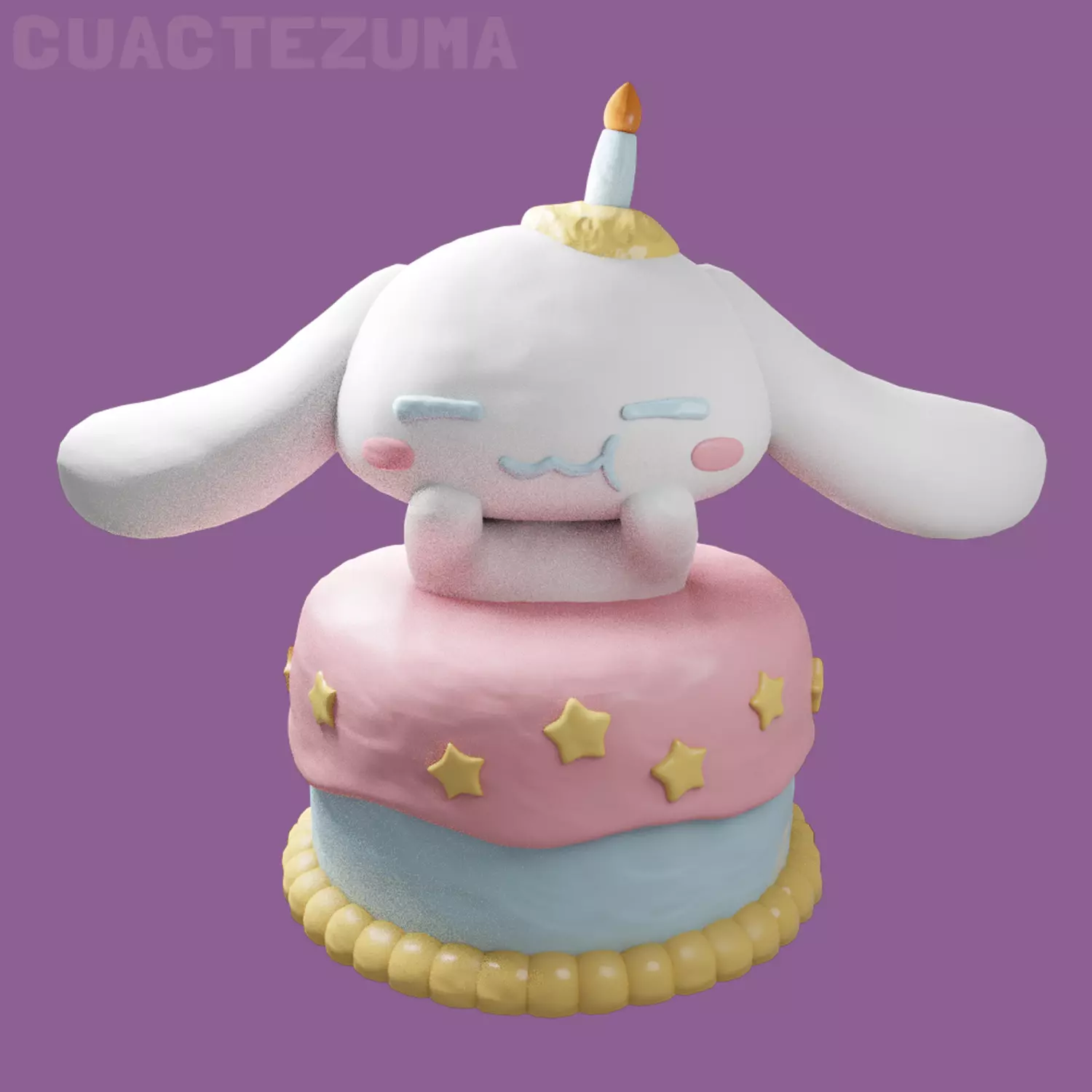 SANRIO - CINNAMOROLL CAKE 3D print model_0