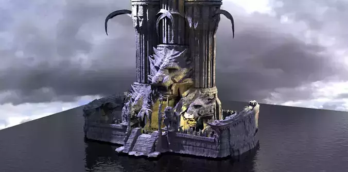 Jaguar Tower Monument Castle 2  