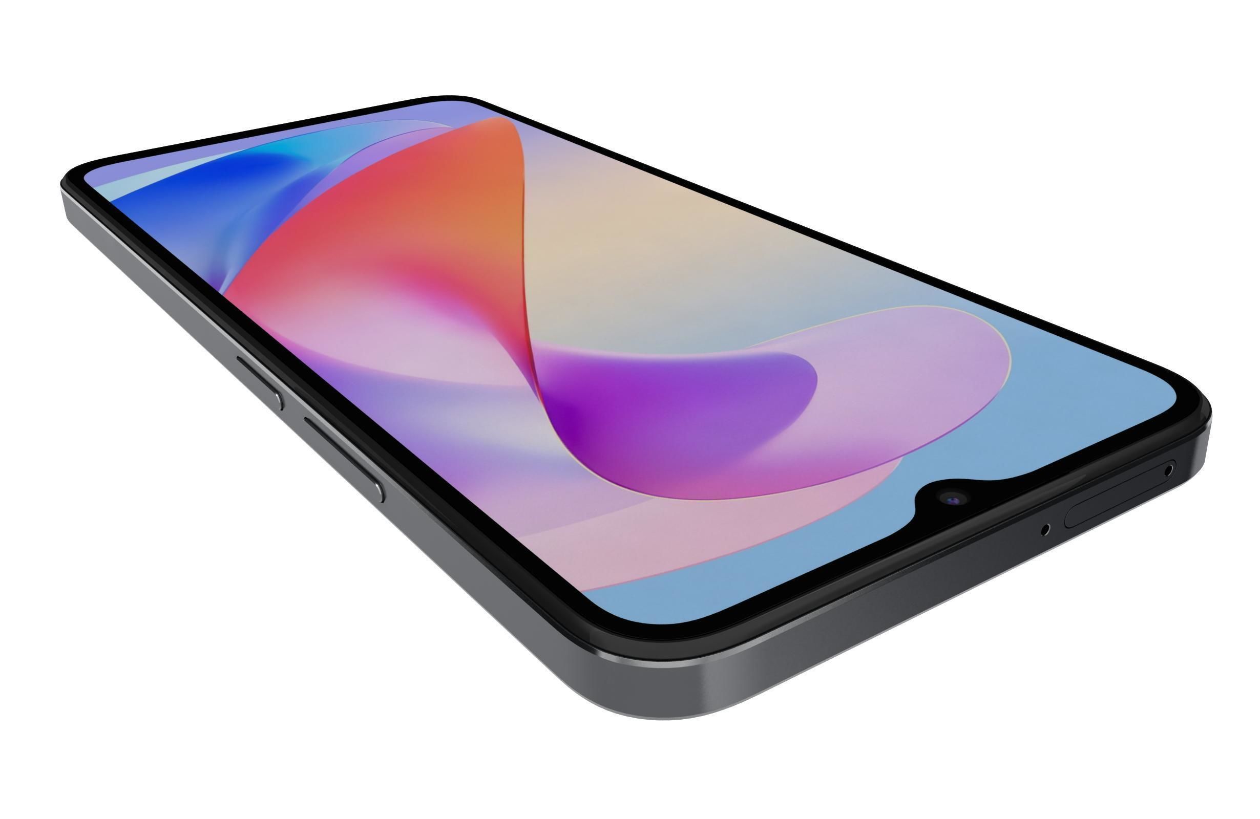 Honor X6a Black 3D model_14