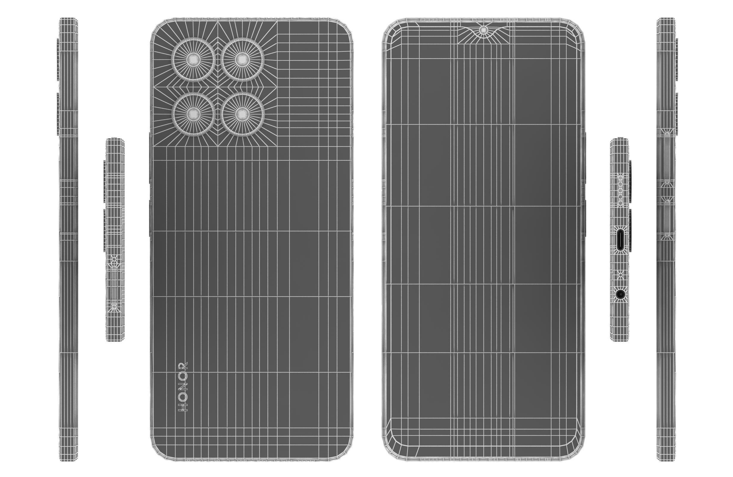Honor X6a Black 3D model_16