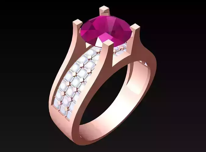 Diamond Ring  - N2228 3D print model