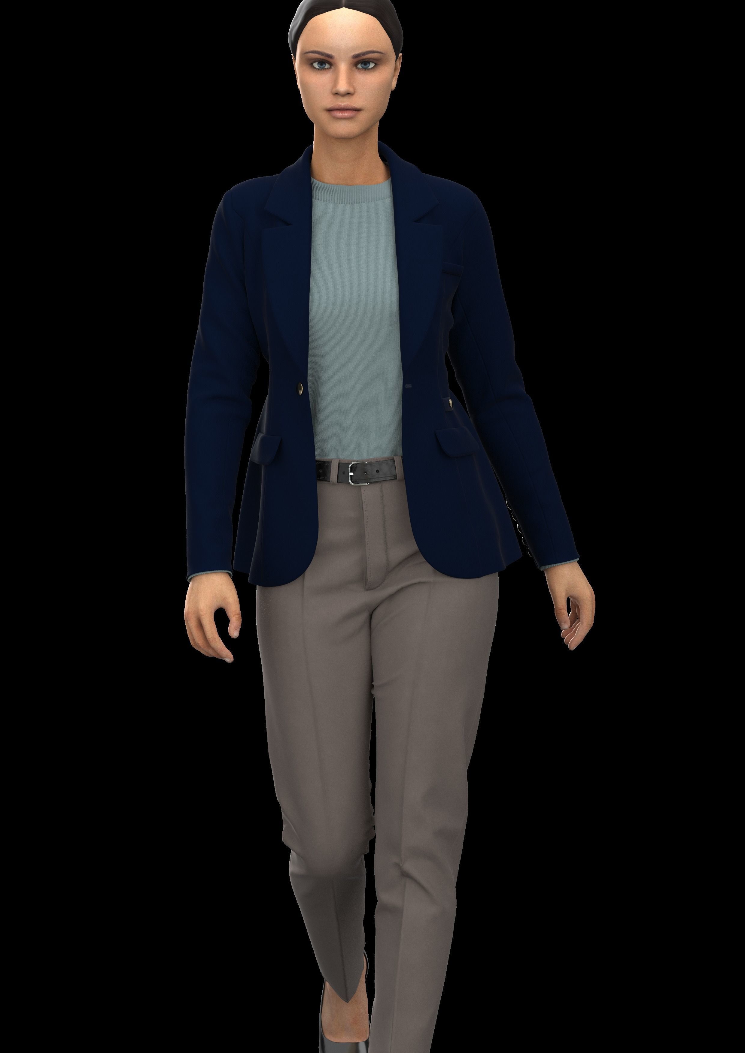 3 sets of Kate Middleton Outfits   3D model_3