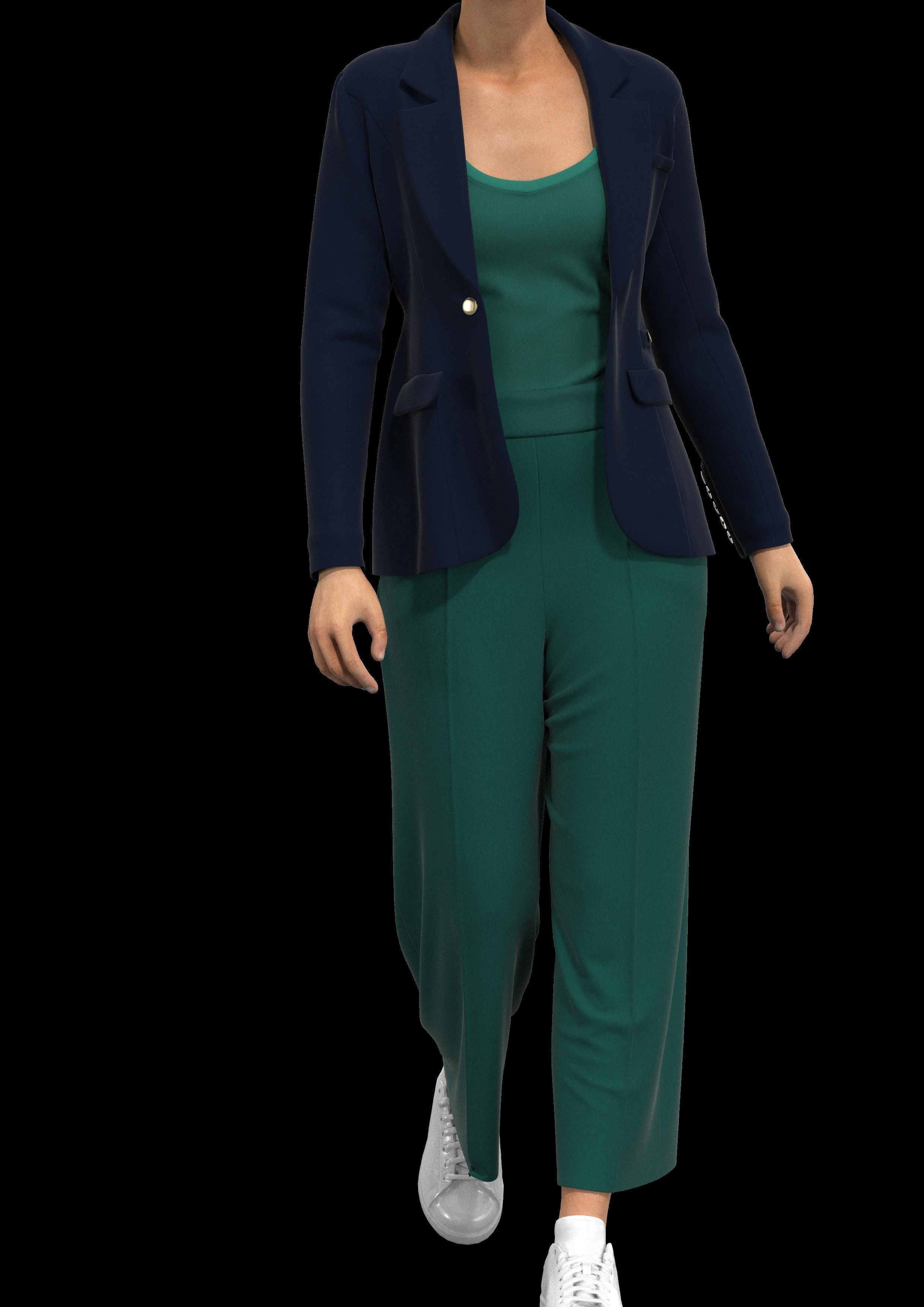 3 sets of Kate Middleton Outfits   3D model_1