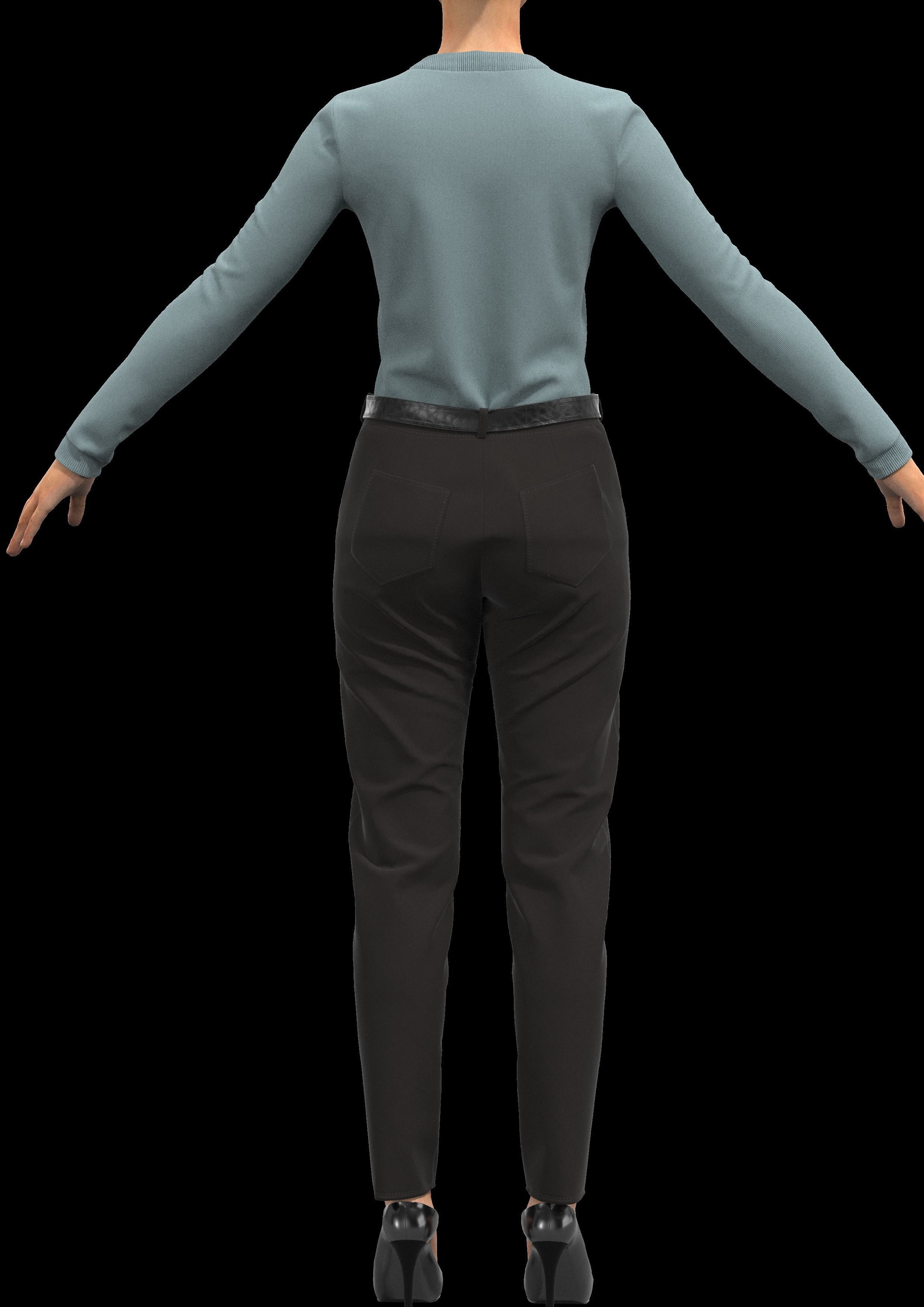 3 sets of Kate Middleton Outfits   3D model_7